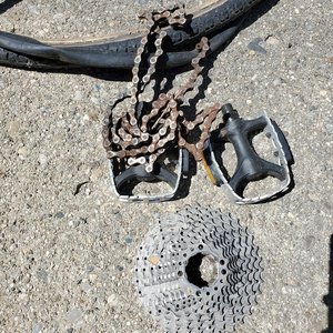 Photo of free Old bike parts (Ann Arbor Northwest Side)