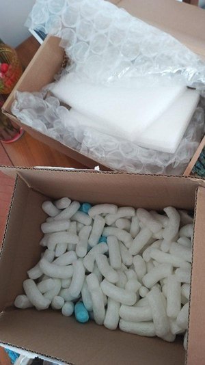Photo of free Box of packing materials (Hove, new church road)