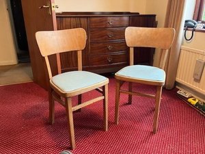 Photo of free Pair 1950's. 60's vintage kitchen chairs (West Oxfordshire OX29)