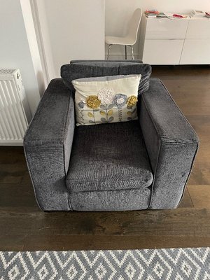 Photo of free Corner sofa and arm chair Grey (Buckhurst Hill IG9)