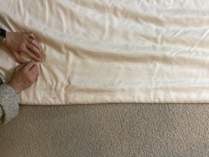 Photo of free Pair of long floral curtains (Marston Magna BA22)