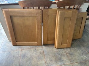 Photo of free Oak kitchen cupboard doors (Withington GL54)