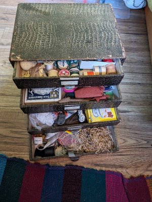Photo of free Sewing box + bits (Wollaton Park NG8)