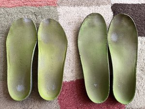 Photo of free Kids size Green Superfeet insoles (223 Southern Heights Blvd, SR)