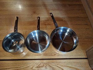 Photo of free Steel Pot & Two Pans (West Salem off Bonny Way)