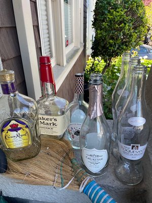 Photo of free Glass bottles, liquor/ wine (Oakland)