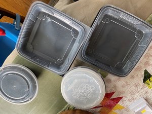 Photo of free Plastic food containers (Drexel Hill)