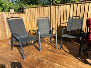 Photo of free 3 stacking garden chairs (Exwick Exeter EX4)