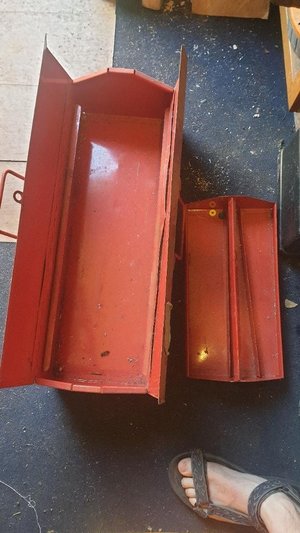 Photo of free Red Metal tool box (Oswestry)