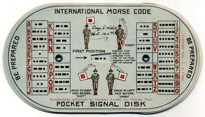 Photo of Morse Code Pocket Signal Disk (CT9)