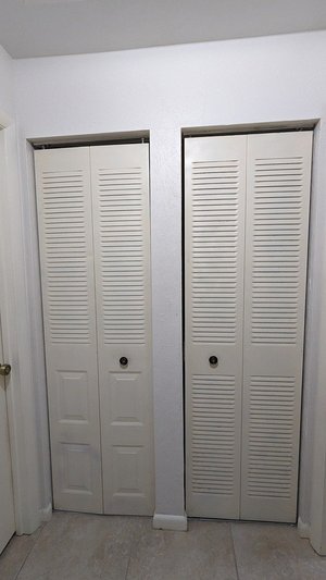 Photo of free Metal bifold closet doors (North West Gainesville)