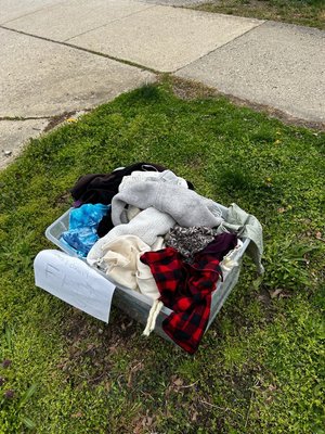 Photo of free women’s clothing outside (Old west side)