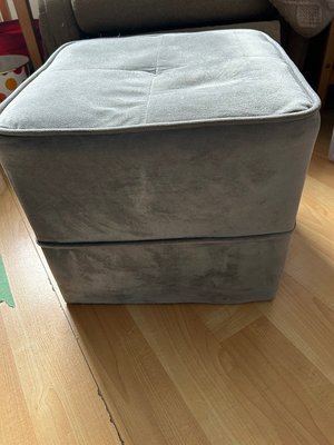 Photo of small light ottoman stool for mom (L5L 5P5)