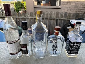 Photo of free Glass bottles, liquor/ wine (Oakland)