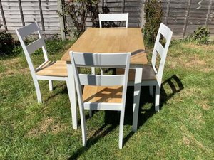 Photo of free Wooden kitchen table and 4 chairs (New Marston OX3)