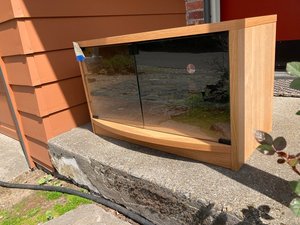 Photo of free Media stand / cabinet (Hillsdale, in SW Portland)