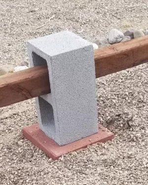 Photo of Cinder blocks & several wood posts (Berkley)