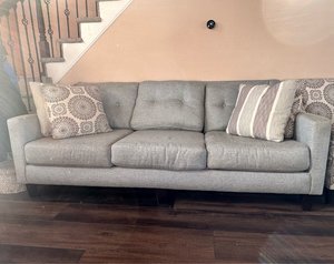 Photo of free 2 sofas blue grey (Lawrenceville NJ)
