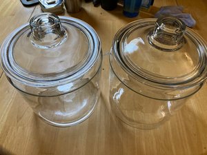 Photo of free 2 glass canisters (East Arlington)