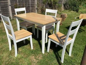Photo of free Wooden kitchen table and 4 chairs (New Marston OX3)