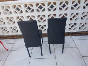 Photo of free 2 metal dining chairs (DE72)