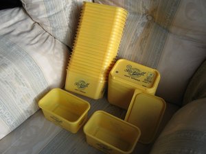 Photo of free Margarine Containers with lids x25. (Parson's Heath CO4)