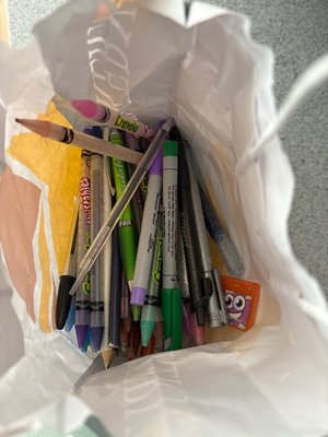 Photo of free Bag of colouring pencils (Brickhill MK41)
