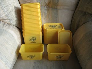 Photo of free Margarine Containers with lids x25. (Parson's Heath CO4)