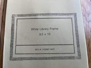 Photo of free NEW white wooden Pano Photo frame (223 Southern Heights Blvd, SR)