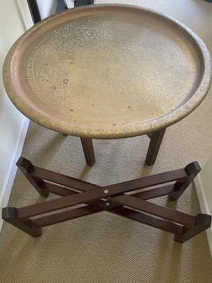Photo of free Moroccan brass table (Bayview and Sheppard)