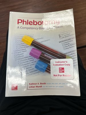 Photo of phlebotomy book (Rockaway, Nj)