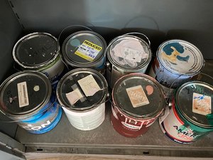 Photo of free Partial cans of paint (Downtown Rochester)