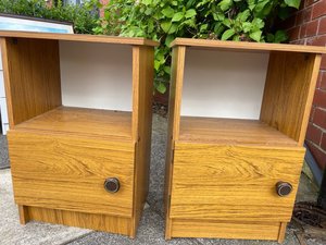 Photo of free Bed side tables (Stretford M320D)