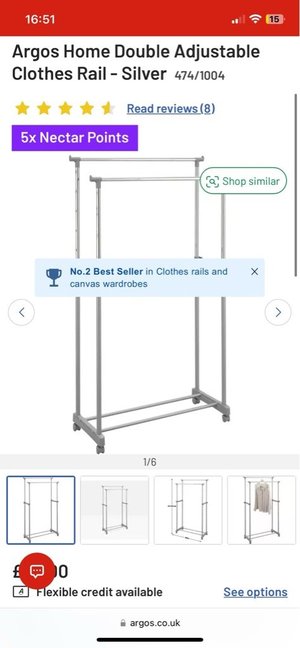 Photo of free Argos Clothes rail (Herne hill)