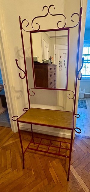 Photo of free Mirrored Hallway Stand Hook Shelf (Washington Heights)