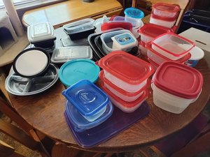 Photo of free Plastic containers (South Denton)