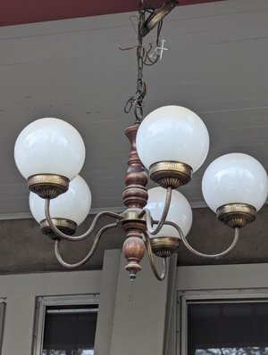 Photo of free 5 Light Chandelier (Ann Arbor, Central Campus)