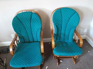 Photo of free Two stationary rocking chairs (1531 Pine Saint louis)