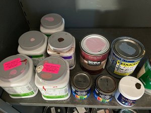 Photo of free Partial cans of paint (Downtown)