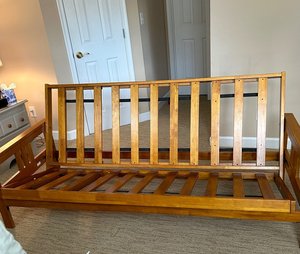 Photo of free Wooden Futon frame and Mattress (Forest Lakes South (29N))