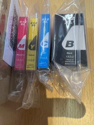 Photo of free New Ink cartridges,sealed , complete set 912xl (Wokingham RG40)