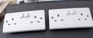 Photo of free 2 double sockets, white (Harrogate HG2)
