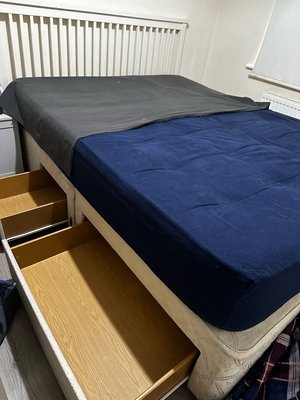 Photo of free King Size bed and mattress (HU5)