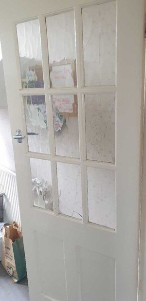 Photo of free Half glazed door (with 3 cracked panes) (Meadowhead S8)