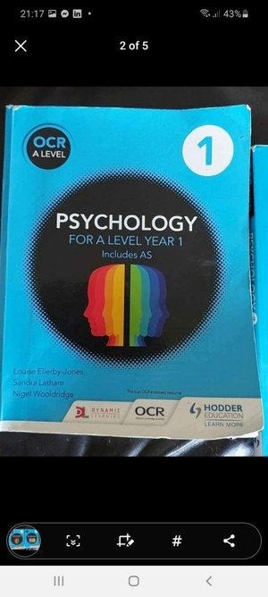 Photo of free Psychology A /AS Level Books 1 & 2 (Frimley)