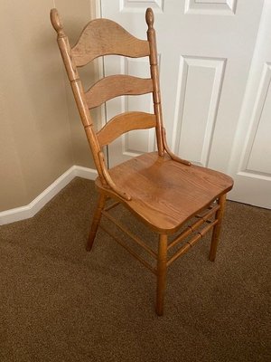 Photo of free One oak dining chair (Rincon Valley)