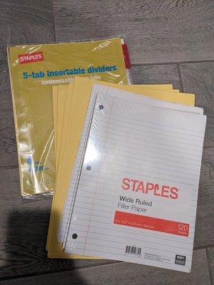 Photo of free paper and folders (Petworth)