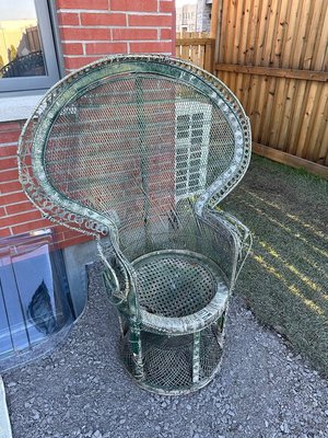 Photo of free Vintage large green peacock chair (Wateridge Village)