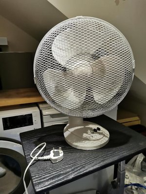 Photo of free Desk fan white (CB2)