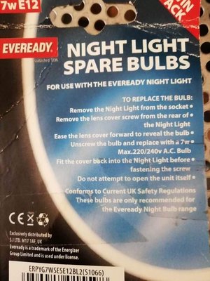 Photo of free Nightlight bulbs (Osney OX2)
